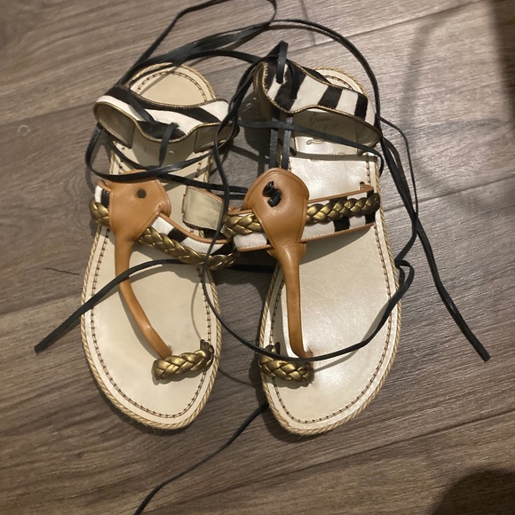 Authentic Christian louboutin strappy gladiator sandals - Picture 1 of 4
